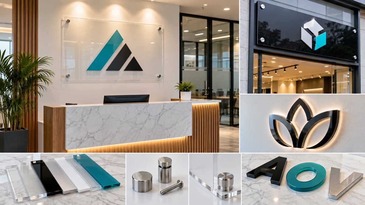 Acrylic Sign Board Chennai Design Ideas for Offices Shops and Reception Areas