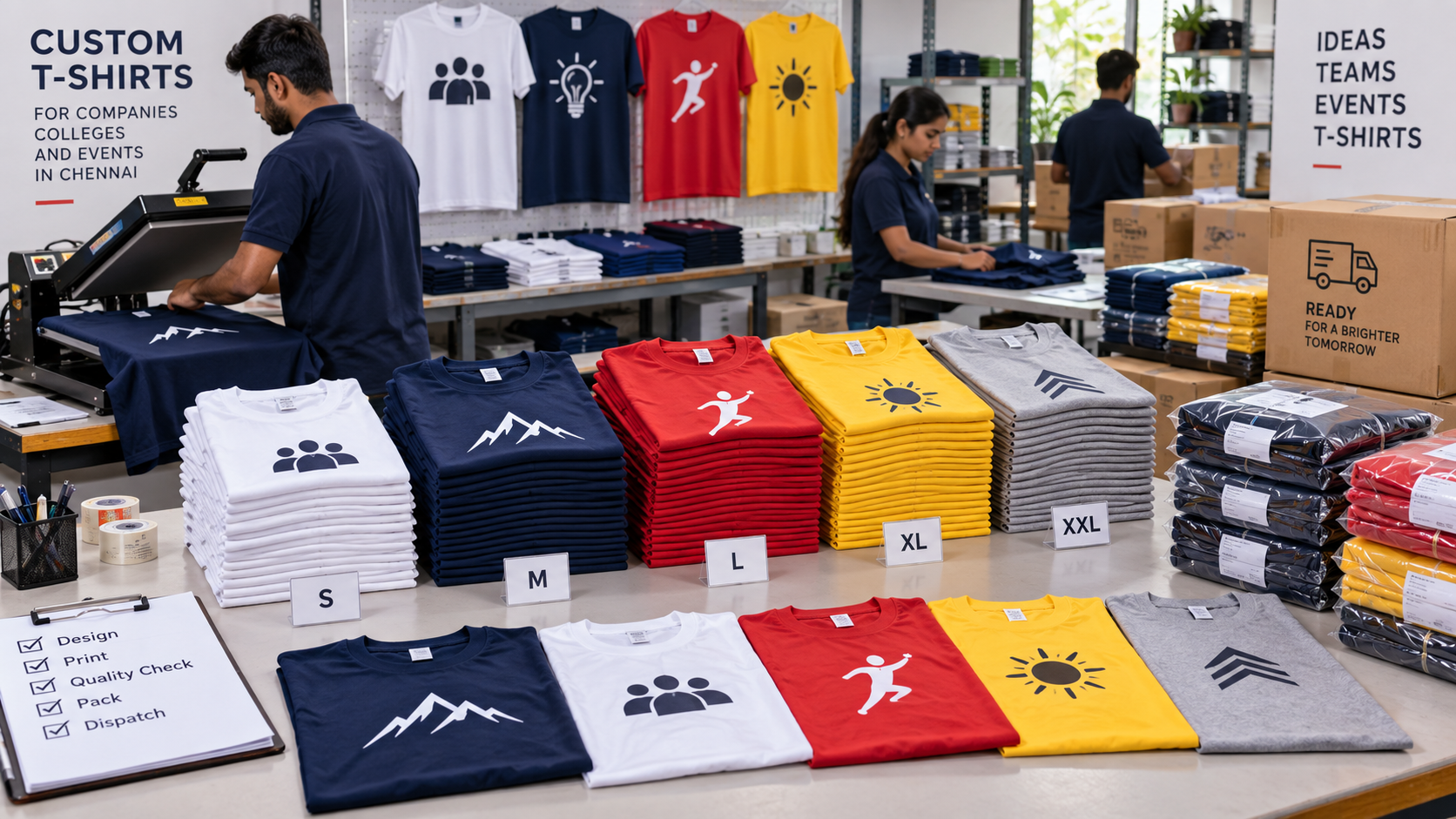 Bulk T-Shirt Printing Chennai for Companies Colleges and Events