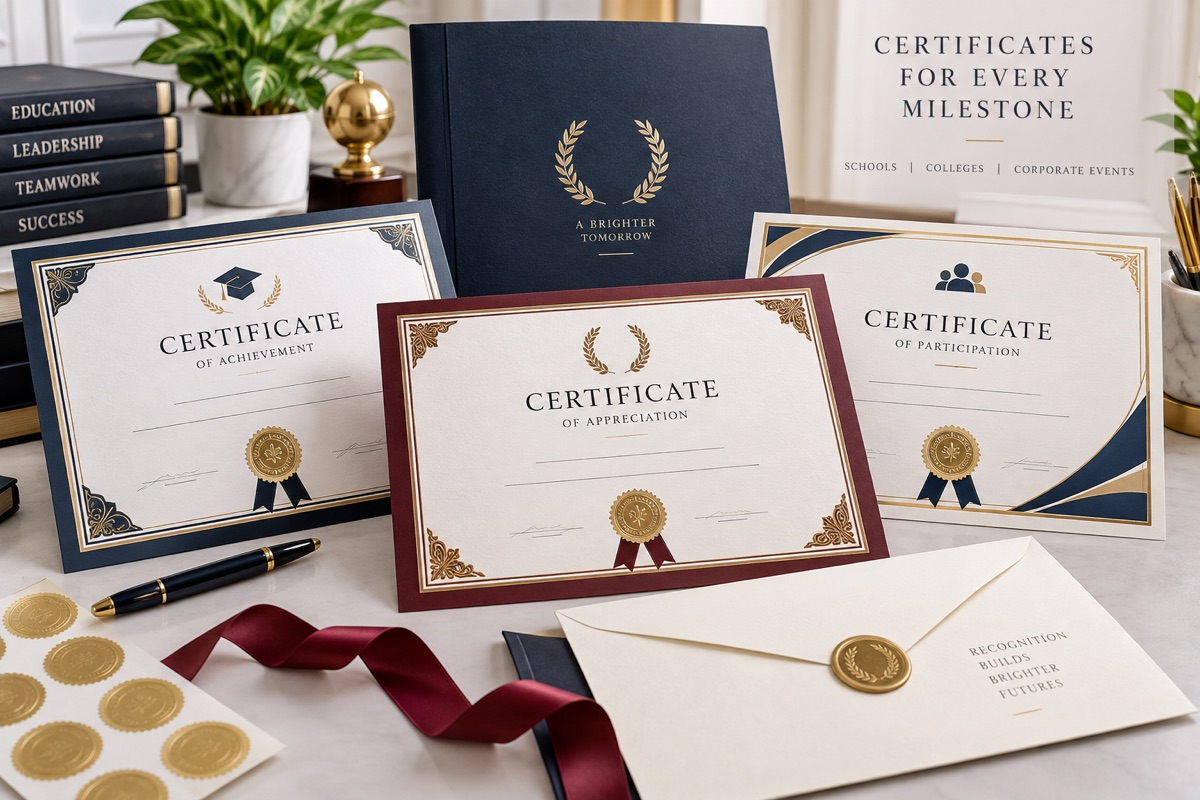 Certificate Printing Chennai for Schools Colleges and Corporate Events