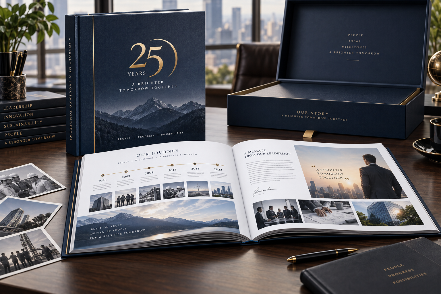 Company Anniversary Book Printing for Corporate Journey and Milestones