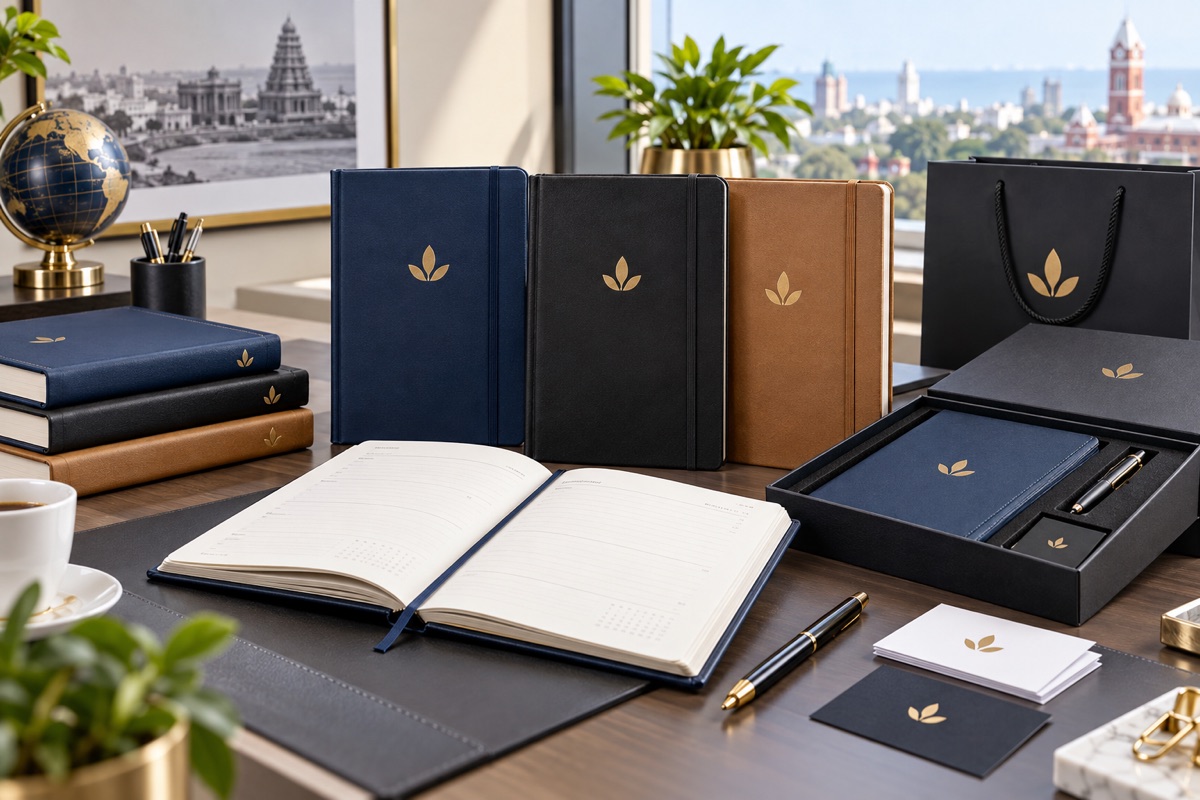 Corporate Diary Printing Chennai with Logo for Employees Clients and Business Gifts