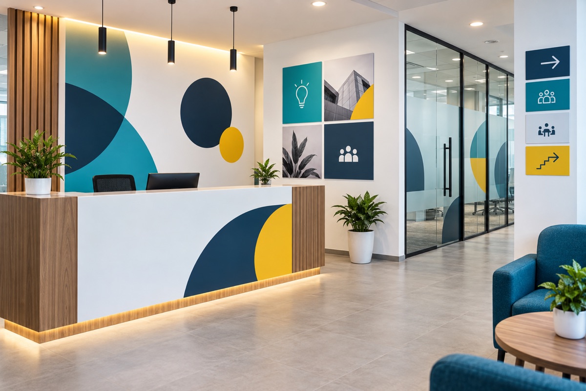 Office Branding Printing Chennai with Wall Graphics Vinyl and Display Boards