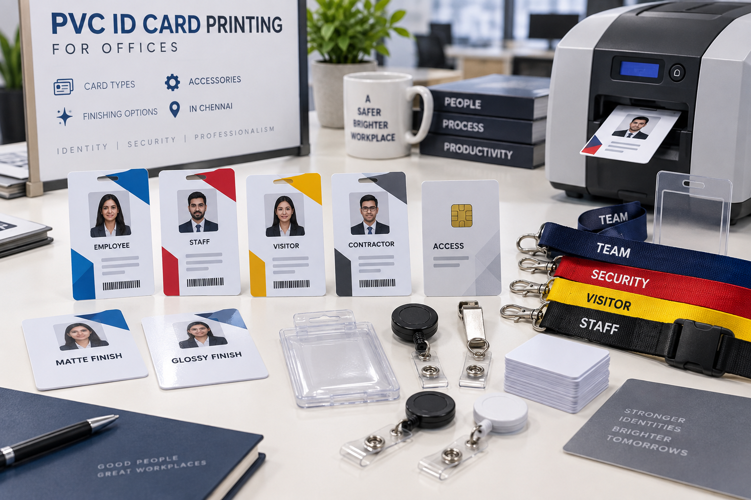 PVC ID Card Printing Chennai for Offices Card Types Accessories and Finishing