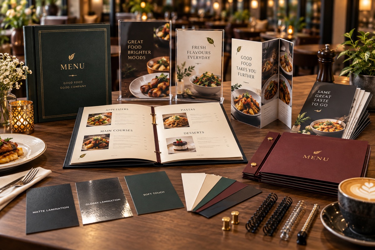 Restaurant Menu Printing Chennai Paper Lamination and Binding Options