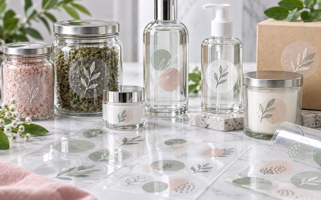 Transparent Sticker Printing for Glass and Packaging