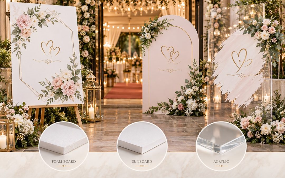Wedding Welcome Board Printing: Size, Material and Design Guide