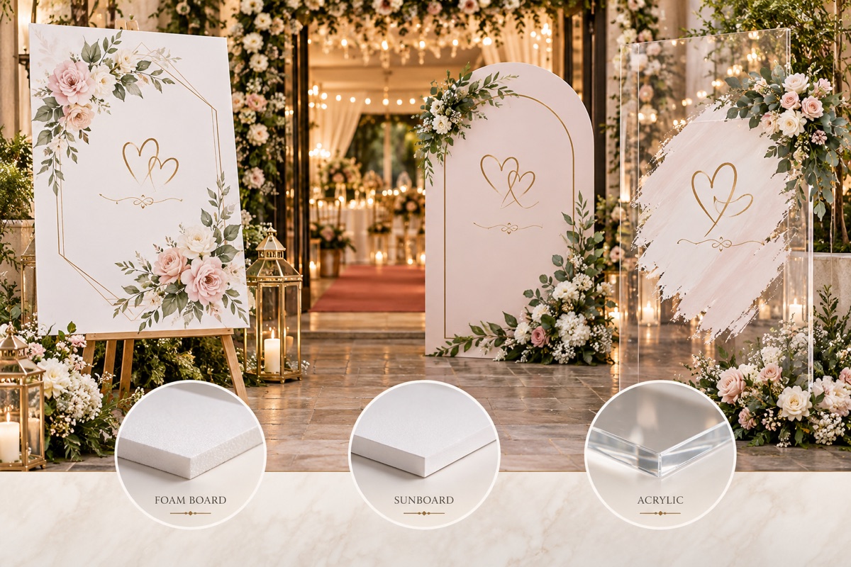 Wedding Welcome Board Printing Chennai Size Material and Design Guide